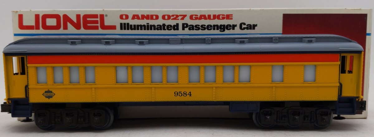 Lionel 6-9584 O Gauge Chessie Steam Special Passenger Car EX/Box