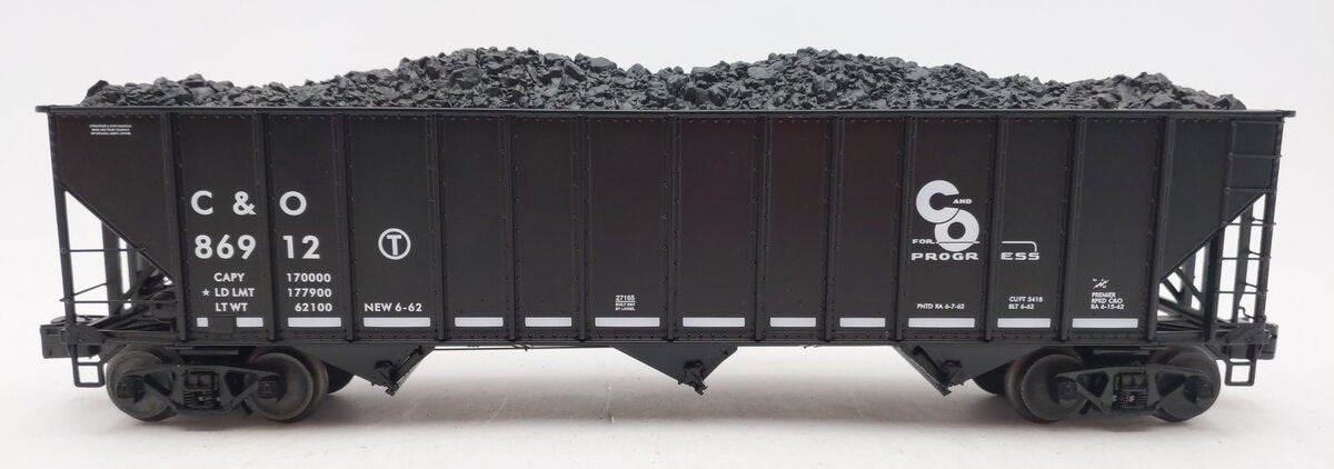 Lionel 6-27165 O C&O 3-Bay Open Hopper #86912 LN/Box