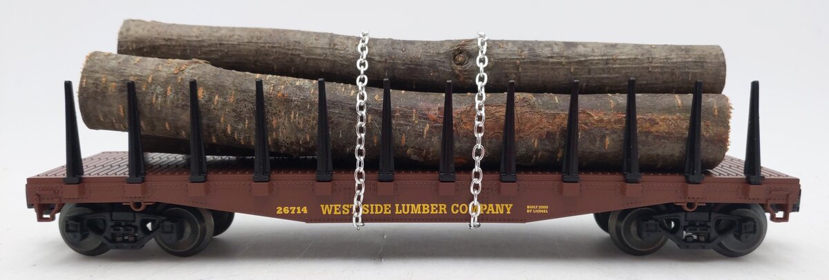Lionel 6-26714 O Gauge Westside Lumber Flatcar with Logs LN/Box