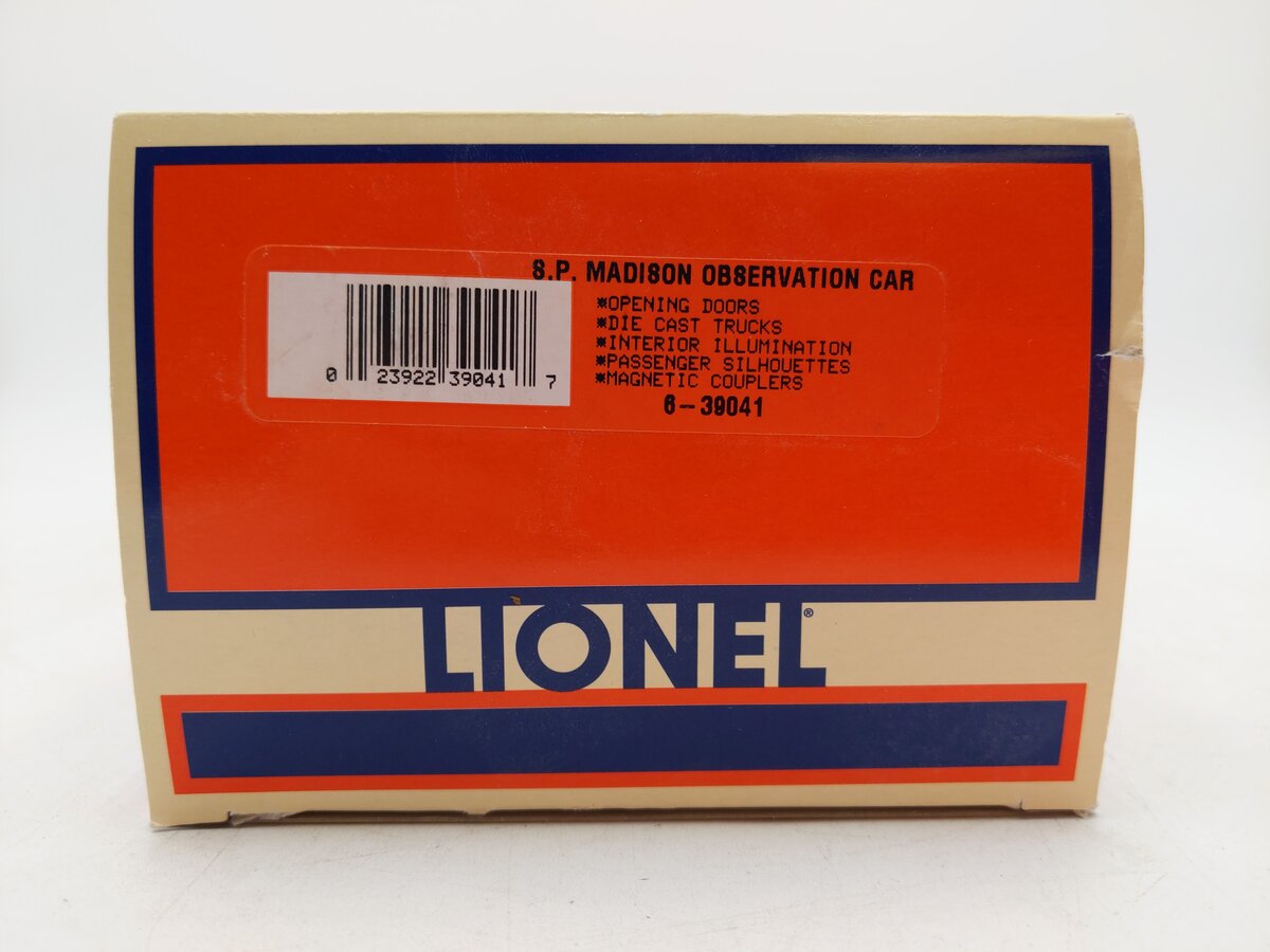 Lionel 6-39041 Southern Pacific Madison Observation Car #2951 EX/Box