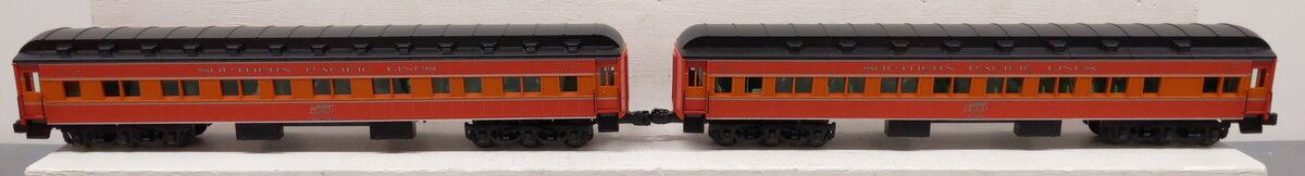 Lionel 6-25507 O Gauge Southern Pacific Daylight Heavyweight Passenger 2-Car Set VG/Box