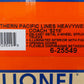 Lionel 6-25507 O Gauge Southern Pacific Daylight Heavyweight Passenger 2-Car Set VG/Box