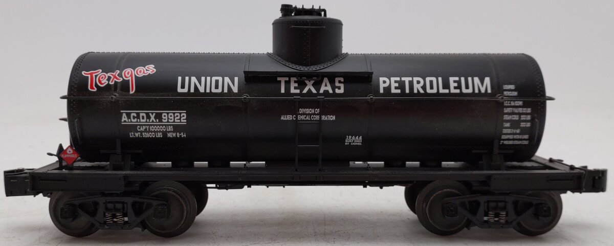 Lionel 6-19644 O Gauge Union Texas 8000 Gallon Tank Car #9922 VG/Box