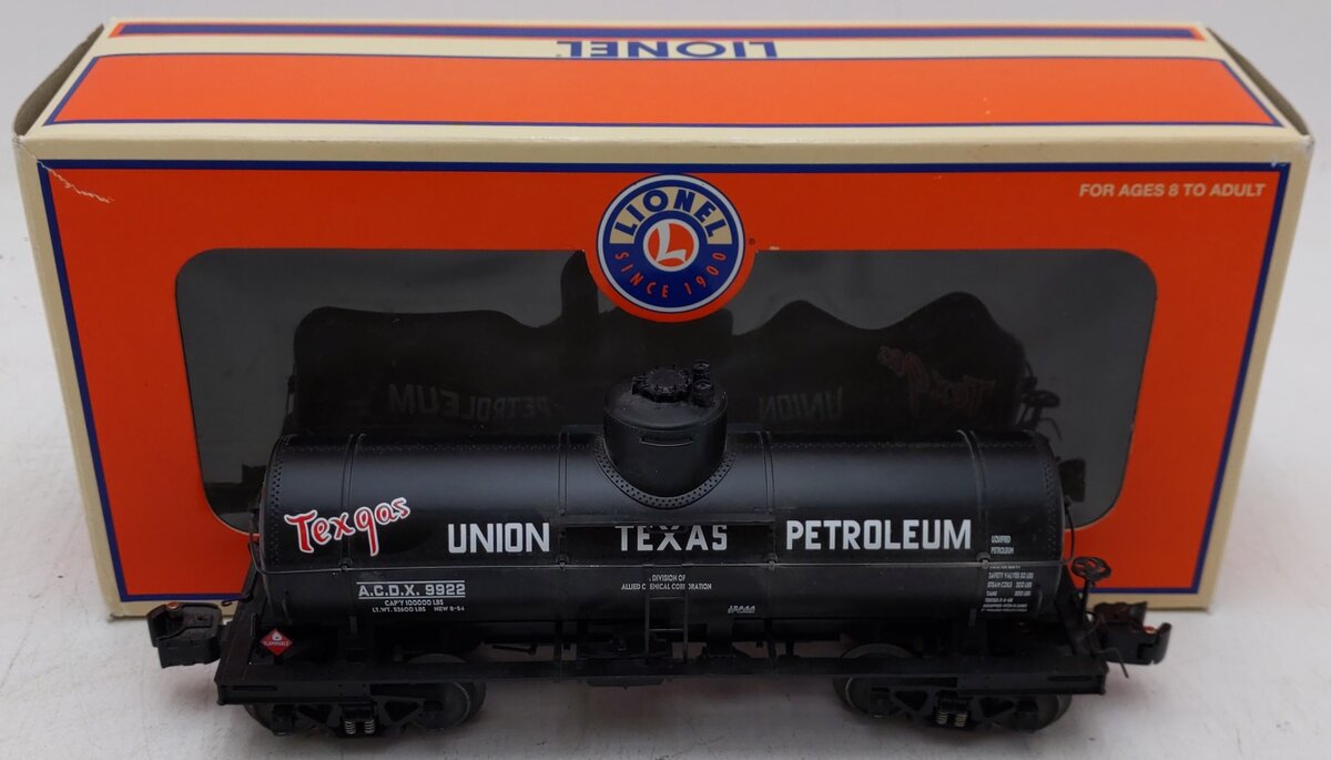 Lionel 6-19644 O Gauge Union Texas 8000 Gallon Tank Car #9922 VG/Box