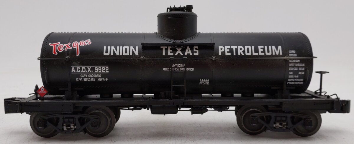 Lionel 6-19644 O Gauge Union Texas 8000 Gallon Tank Car #9922 VG/Box