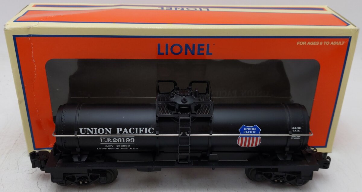 Lionel 6-26193 O Gauge Union Pacific Tank Car EX/Box