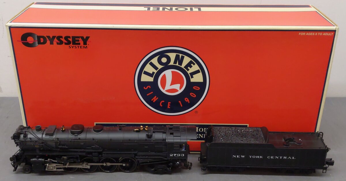 Lionel 6-38053 O NYC 4-8-2 L-2a Mohawk Steam Locomotive & Tender #2793 EX/Box
