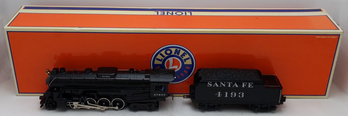 Lionel 6-28671 O Santa Fe 2-8-4 Berkshire Steam Locomotive & Tender #4193 EX/Box