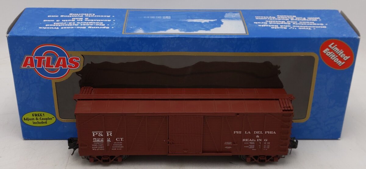 Atlas 6471-4 O Gauge P&R Single Sheathed Boxcar #5222 (3 Rail) EX/Box