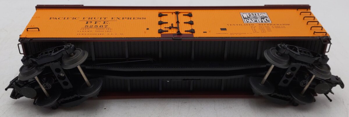 Atlas 8179-2 O Gauge WP/PFE 40' Wood Reefer Car #52567 (3-Rail) EX/Box