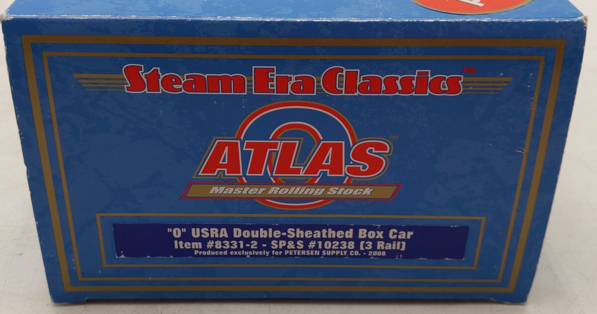 Atlas 8331-2 O Gauge SP&S USRA Double-Sheathed Boxcar #10238 (3 Rail) LN/Box
