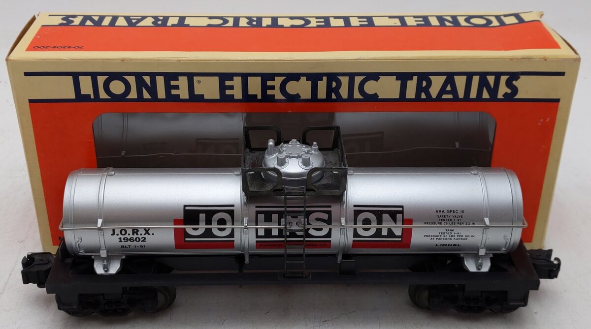 Lionel 6-19602 O Gauge Johnson Single Dome Tank Car #19602 EX/Box