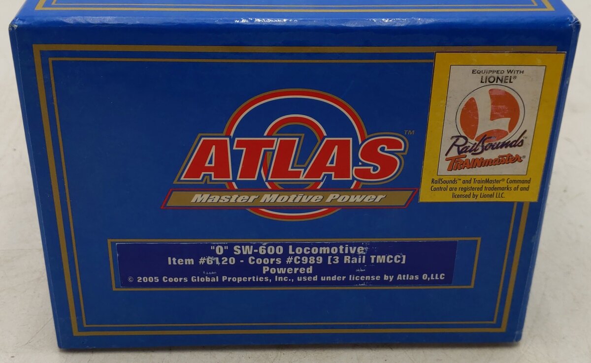 Atlas 6120 O Gauge Cools Diesel Locomotive #C989 EX/Box