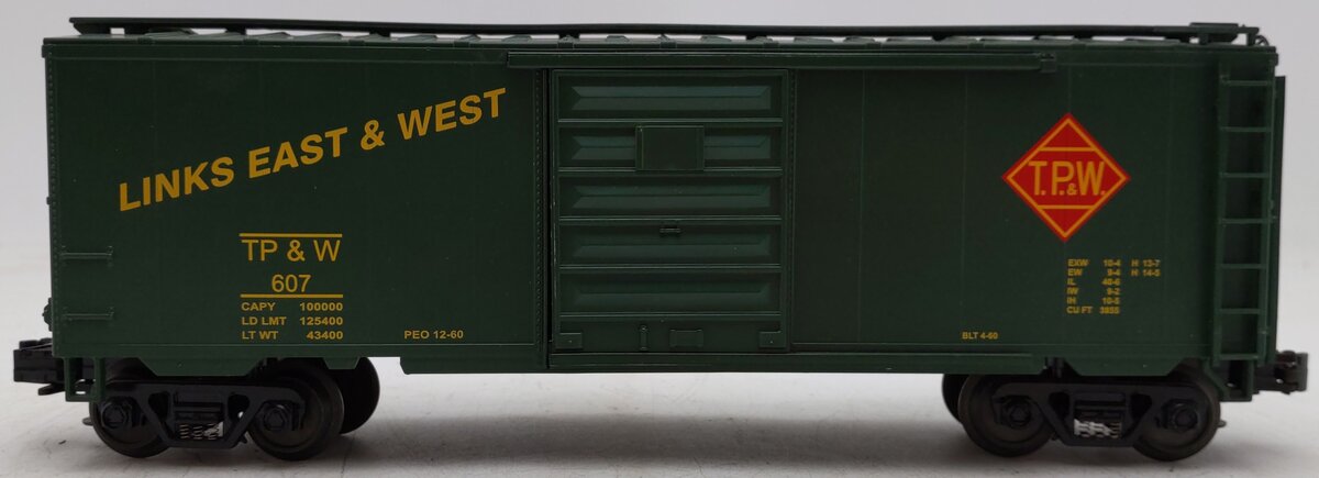 MTH 20-90025A O Gauge Toledo, Peoria & Western Boxcar #607 EX/Box