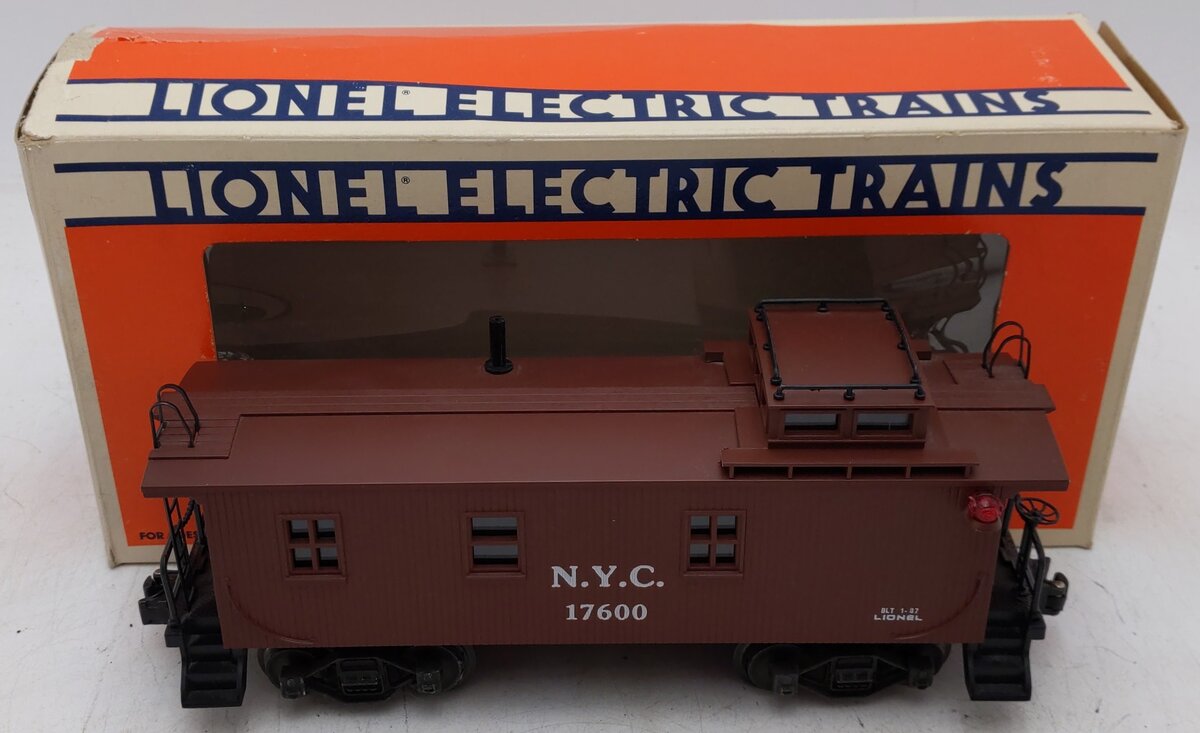 Lionel 6-17600 O Gauge New York Central Woodside Illuminated Caboose #17600 EX/Box