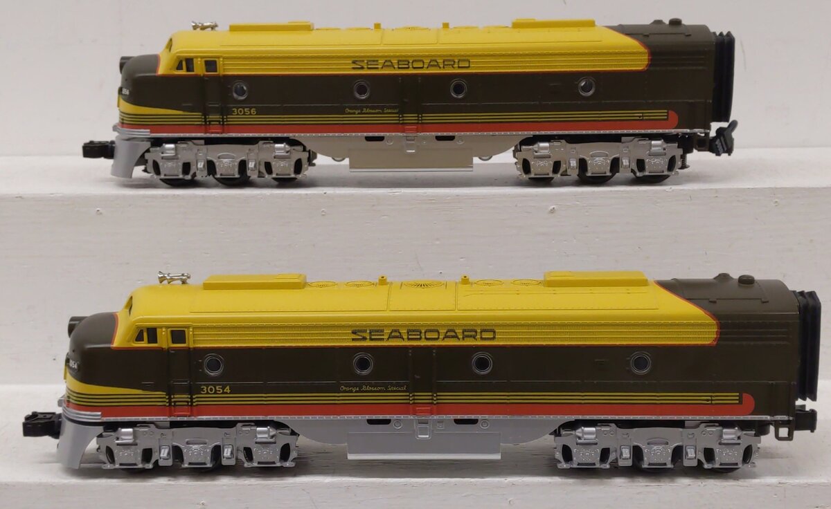 MTH 30-2181-1 O Gauge Seaboard E-8 AA Diesel Engine Set w/PS1 #3053/3054 EX/Box