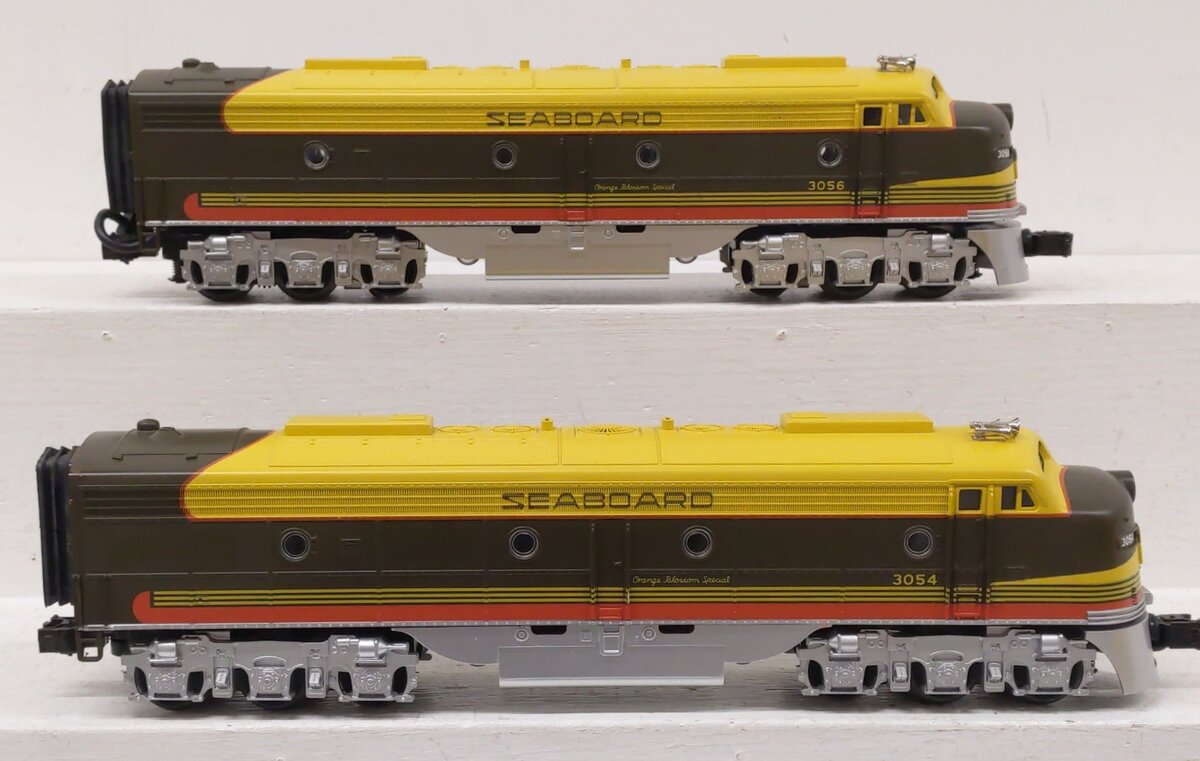 MTH 30-2181-1 O Gauge Seaboard E-8 AA Diesel Engine Set w/PS1 #3053/3054 EX/Box