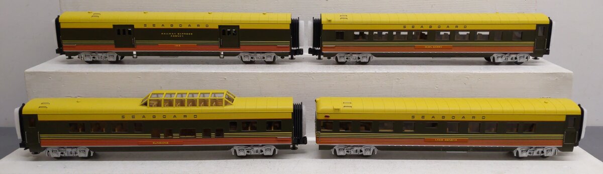 MTH 30-6703 O Seaboard Rail King 60' Streamlined ABS Passenger (Set of 4) EX/Box