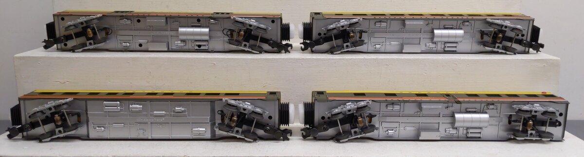 MTH 30-6703 O Seaboard Rail King 60' Streamlined ABS Passenger (Set of 4) EX/Box