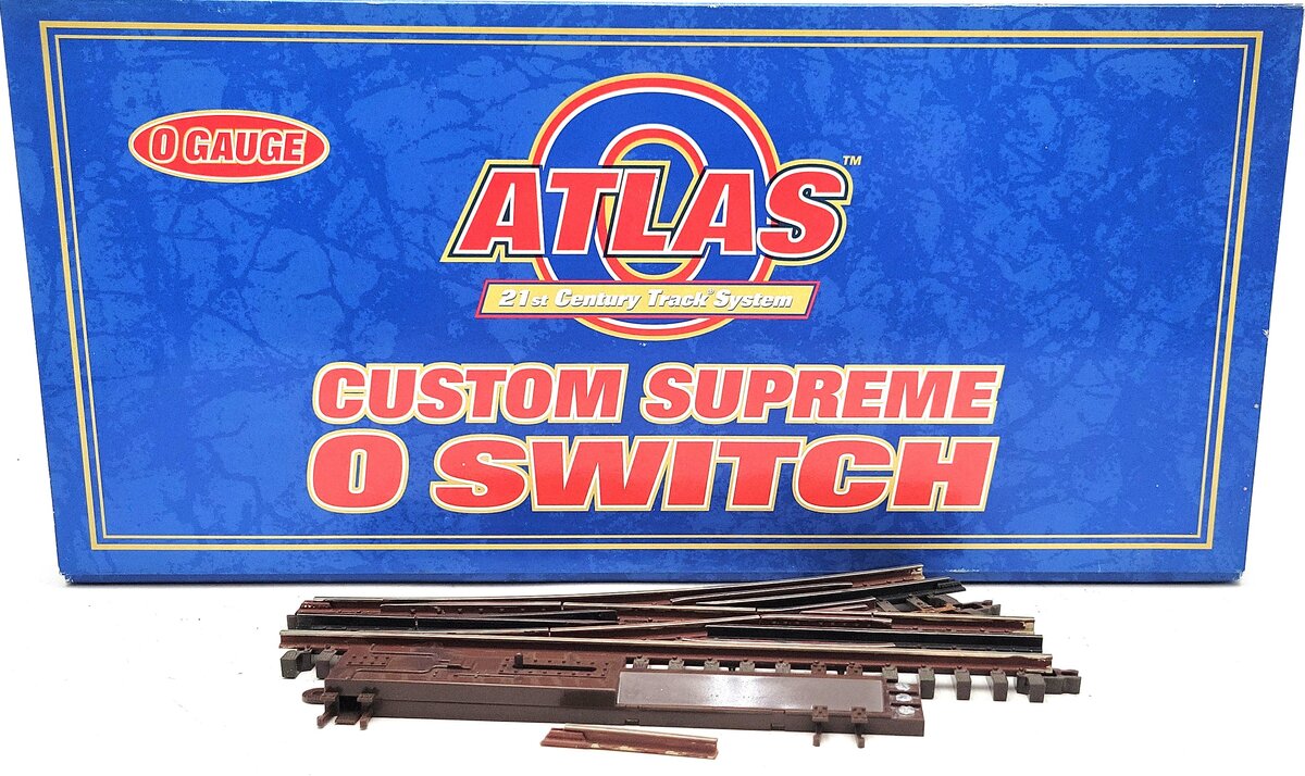 Atlas 6075 O Nickel Silver O-36 Left Hand Remote Switch Turnout EX/Box