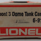 Lionel 6-9148 O Gauge DuPont Triple Dome Tank Car #9148/Box