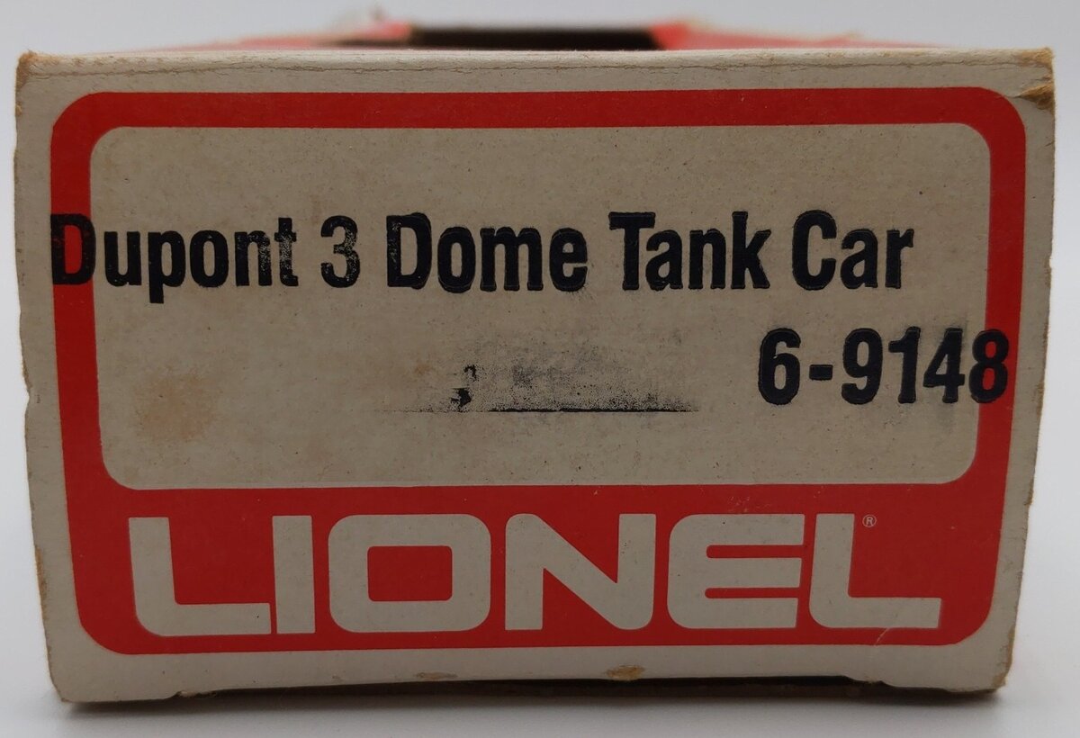 Lionel 6-9148 O Gauge DuPont Triple Dome Tank Car #9148/Box