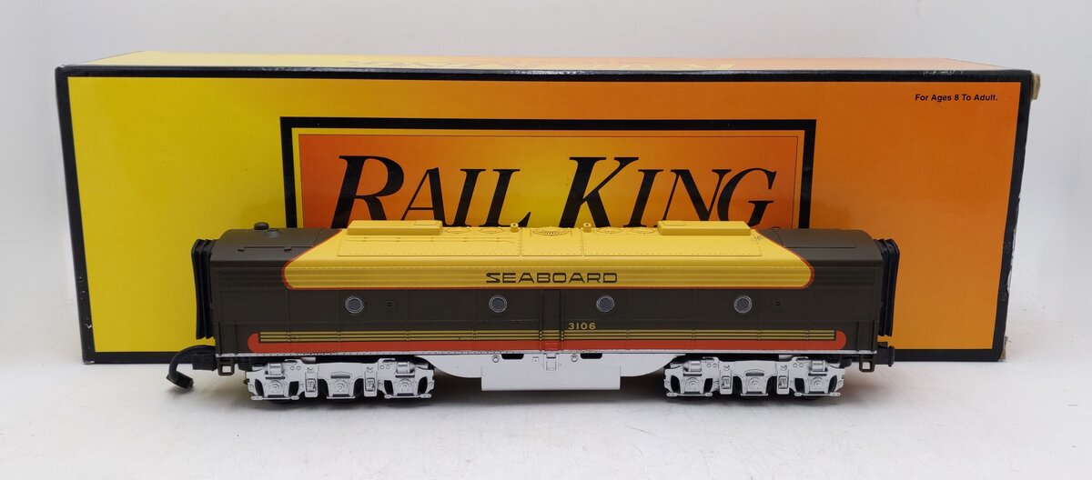 MTH 30-2181-3 O Gauge Seaboard EMD E-8 B Unit Non-Powered Diesel Engine #3106 EX/Box