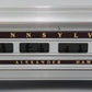 Lionel 6-9574 O Gauge Pennsylvania "Alexander Hamilton" Aluminum Observation Car EX/Box