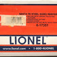 Lionel 6-17351 O Gauge Santa Fe Steel Sided Refrigerator Car #3526 LN/Box