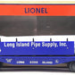 Lionel 6-52480 O Gauge NLOE 2008 Long Island Flatcar w/Pipes LN/Box