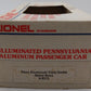 Lionel 6-9573 O Pennsylvania RR "Betsy Ross" Aluminum Vista Dome Passenger Car EX/Box