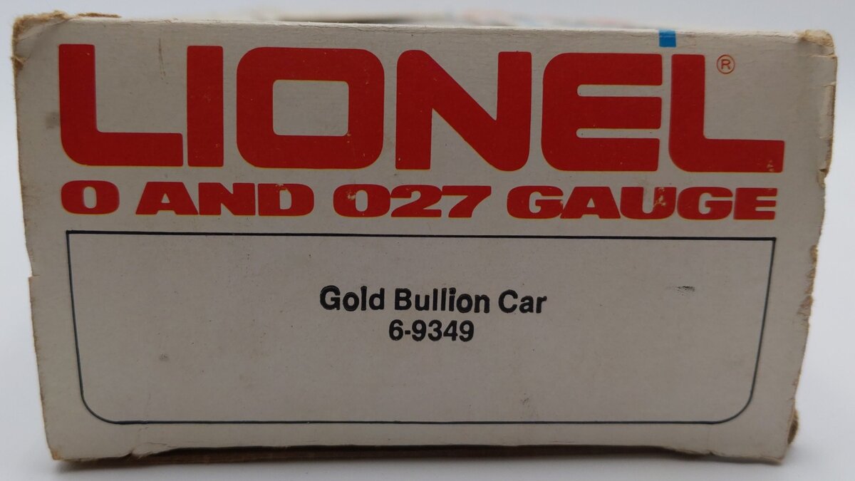 Lionel 6-9349 O Gauge Gold Bullion San Francisco Mint Car #9349 EX/Box