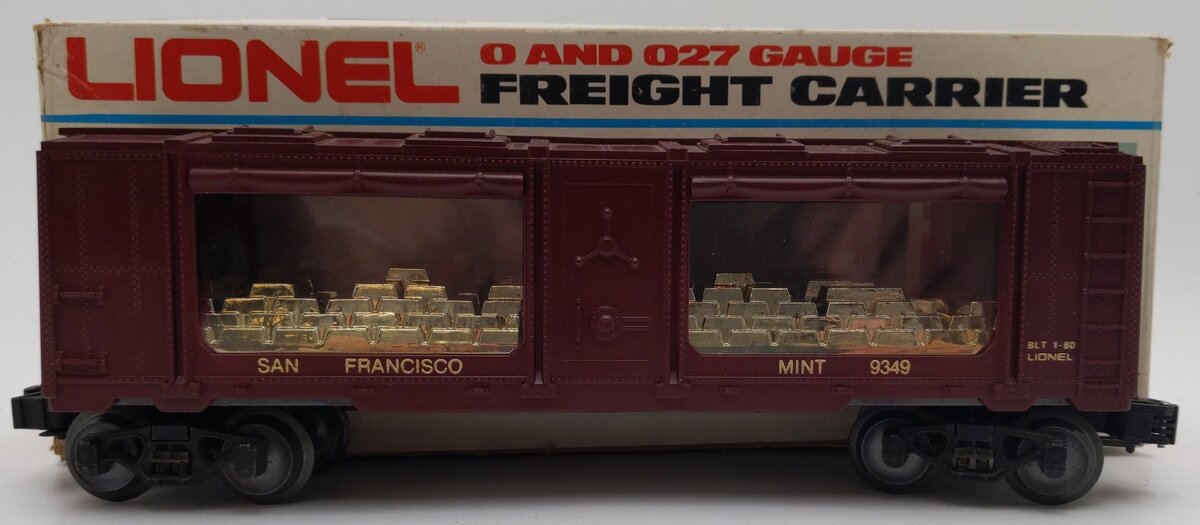 Lionel 6-9349 O Gauge Gold Bullion San Francisco Mint Car #9349 EX/Box