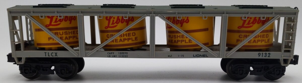 Lionel 6-9132 O Gauge Libbys Crushed Pineapple Vat Car EX/Box