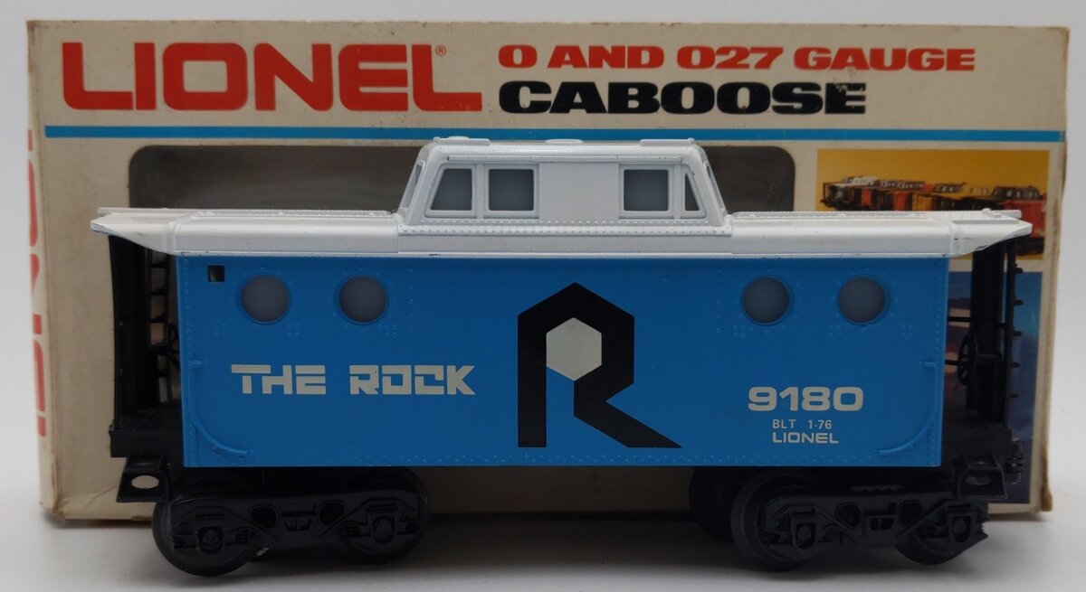 Lionel 6-9180 O Rock Island N5C Lighted Caboose VG/Box