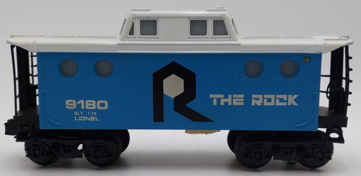 Lionel 6-9180 O Rock Island N5C Lighted Caboose VG/Box