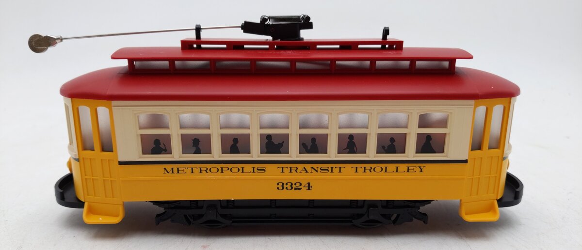 MTH 30-2546 O Gauge Metropolis Bump-n-Go Trolley #3324 LN/Box