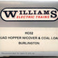 Williams HC02 Burlington Quad Hopper w/Cover & Coal Load #181457 LN/Box