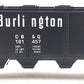 Williams HC02 Burlington Quad Hopper w/Cover & Coal Load #181457 LN/Box