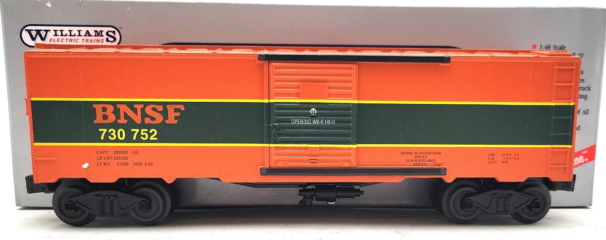 Williams WAL97 O Gauge BNSF Classic Boxcar #730752 LN/Box