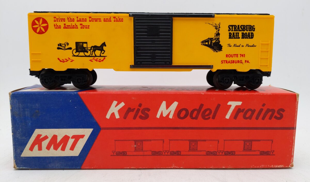 KMT O Gauge Strasburg Railroad "Amish Tour" Box Car EX/Box