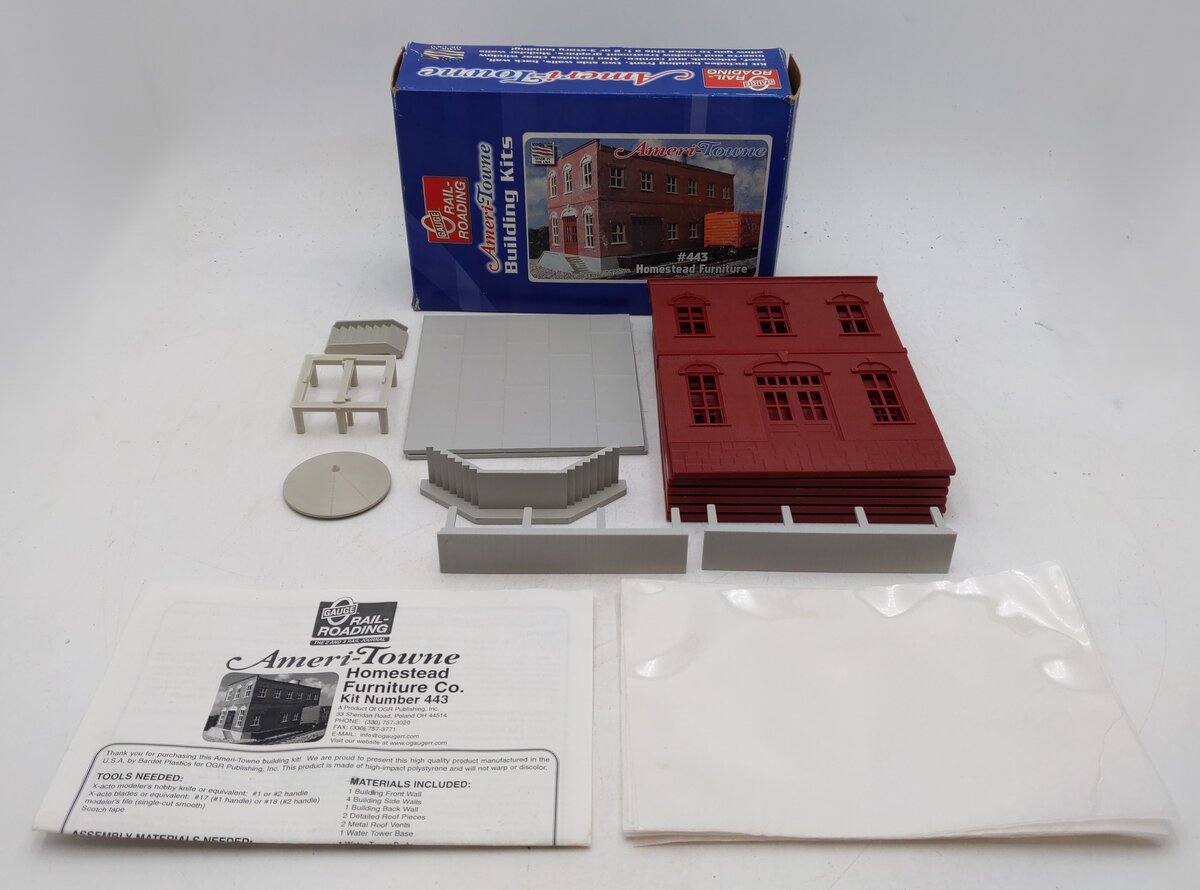 Ameri-Town 443 O Scale Homestead Furniture Building Kit EX/Box