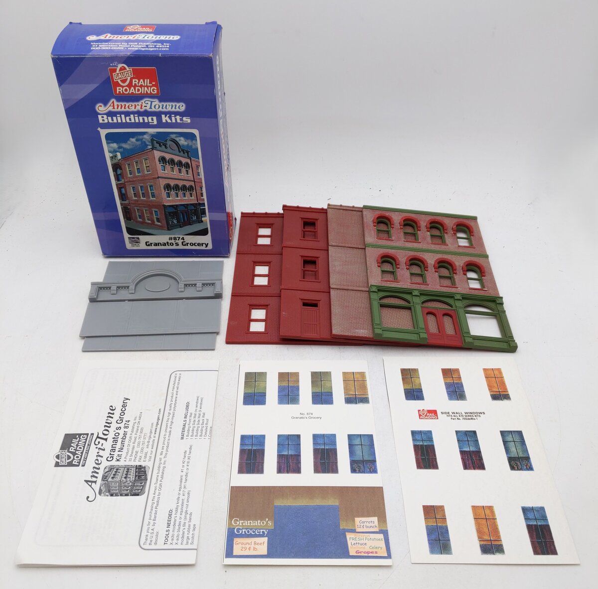 Ameri-Towne 874 O Gauge Granato's Grocery Building Kit EX/Box