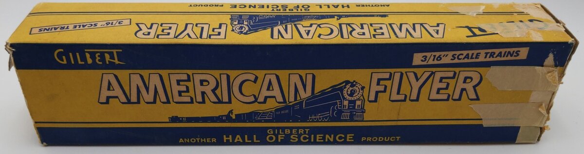 American Flyer 963 Vintage S Washington Orange Strip Observation Car VG/Box