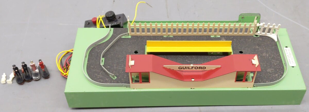American Flyer K766 Vintage S Guilford Animated Passenger Station VG