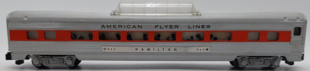 American Flyer 962 Vintage S American Flyer Lines Hamilton Vista Dome Car VG/Box