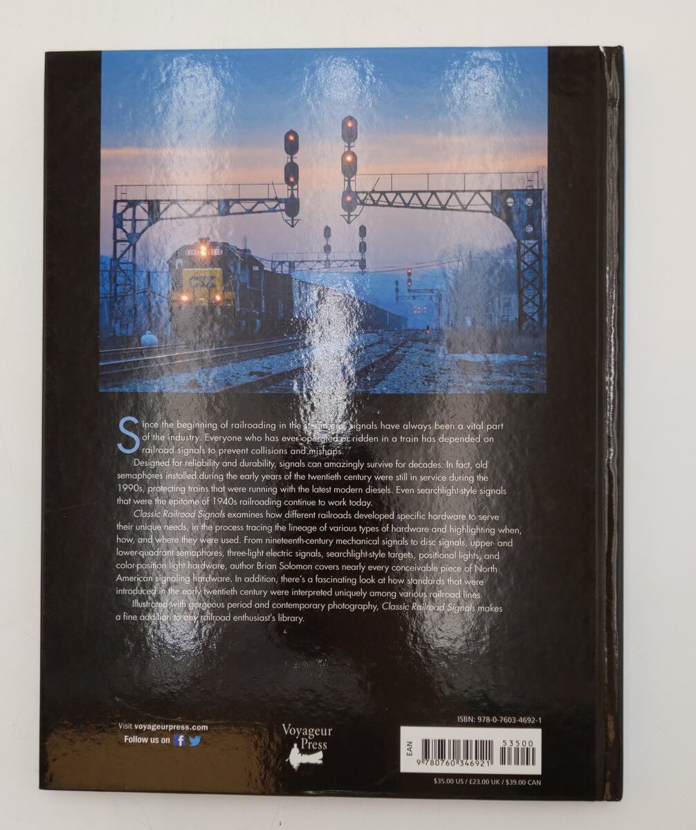 Classic Railroad Signals Hardcover Book By Brian Solomon EX