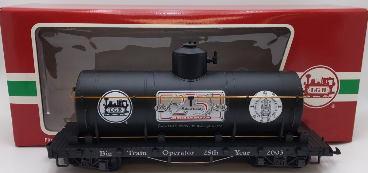 LGB 43805 G Scale 25th Anniversary Tank Car EX/Box