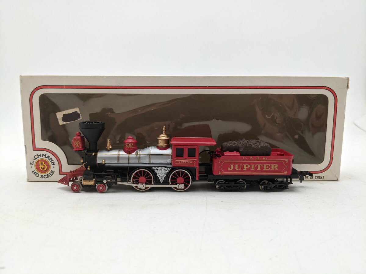 Bachmann 51024 HO Central Pacific RR Jupiter 4-4-0 Steam Locomotive #60 EX/Box
