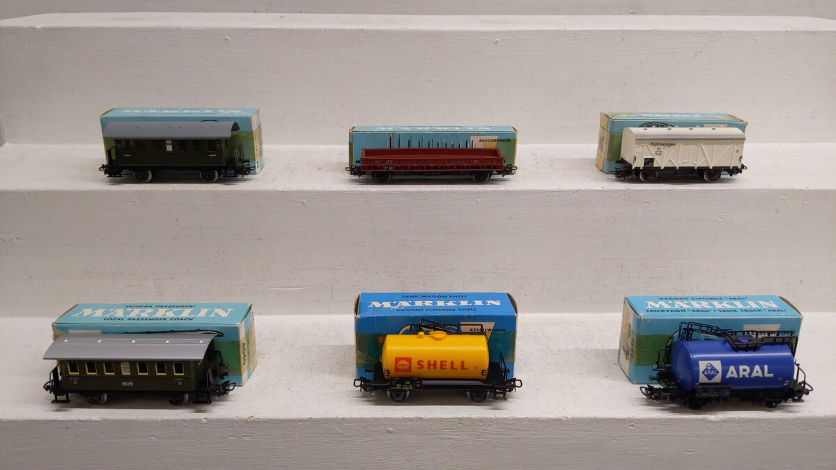 Marklin HO Assorted Freight Cars 4502, 4508, 4000, 4646, 4607, 4040 [6] EX/Box